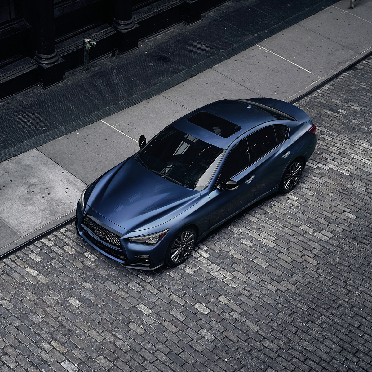 2022 INFINITI Q50 parked in the city